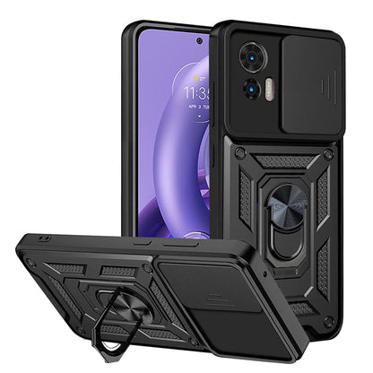Hülle für Motorola Edge 30 Neo, Techsuit, CamShield, Schwarz