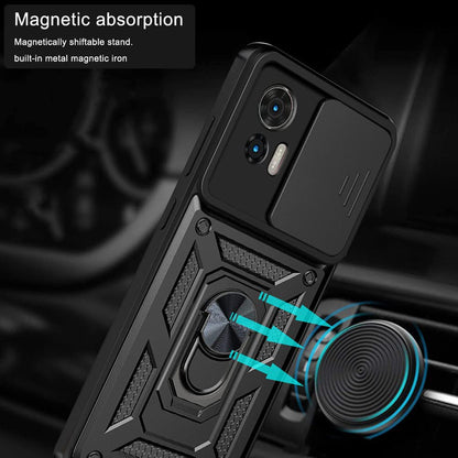 Hülle für Motorola Edge 30 Neo, Techsuit, CamShield, Schwarz