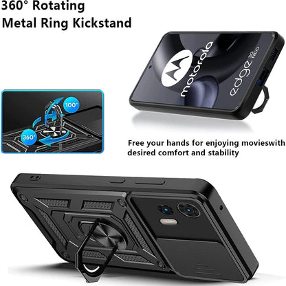 Hülle für Motorola Edge 30 Neo, Techsuit, CamShield, Schwarz