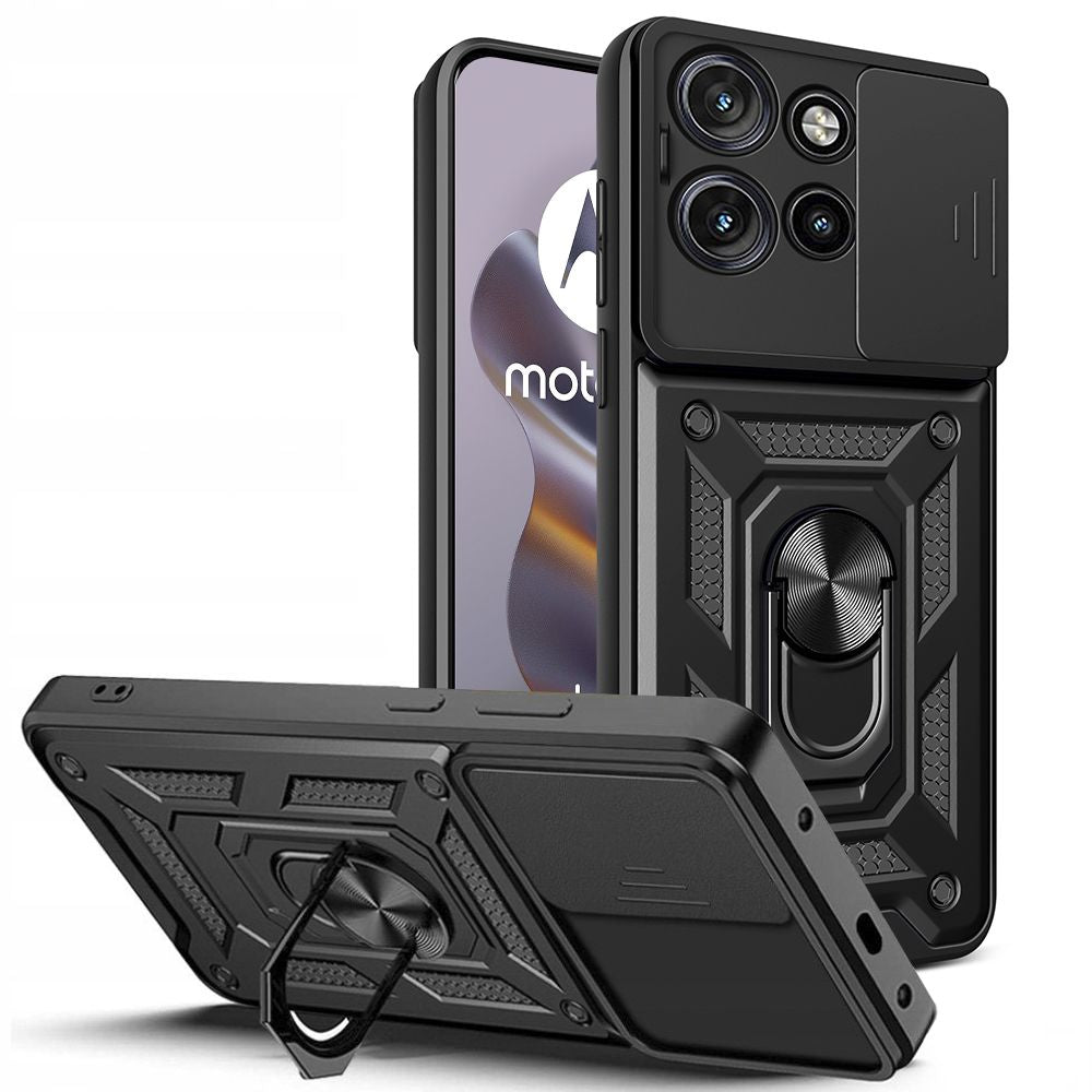 Case for Motorola Edge 50 Neo, Tech-Protect, CamShield Pro, Black