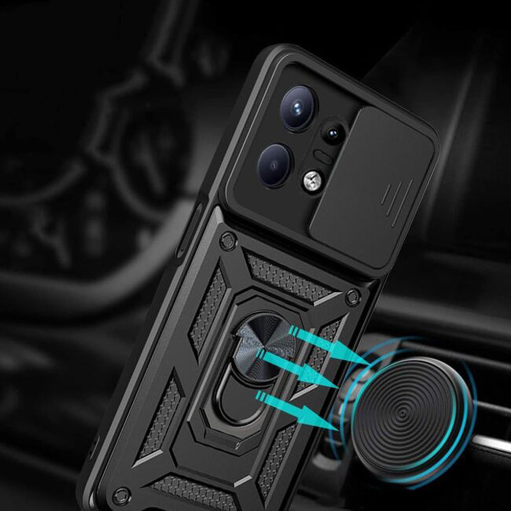 Hülle für Motorola Edge 50 Pro, Techsuit, CamShield, Schwarz