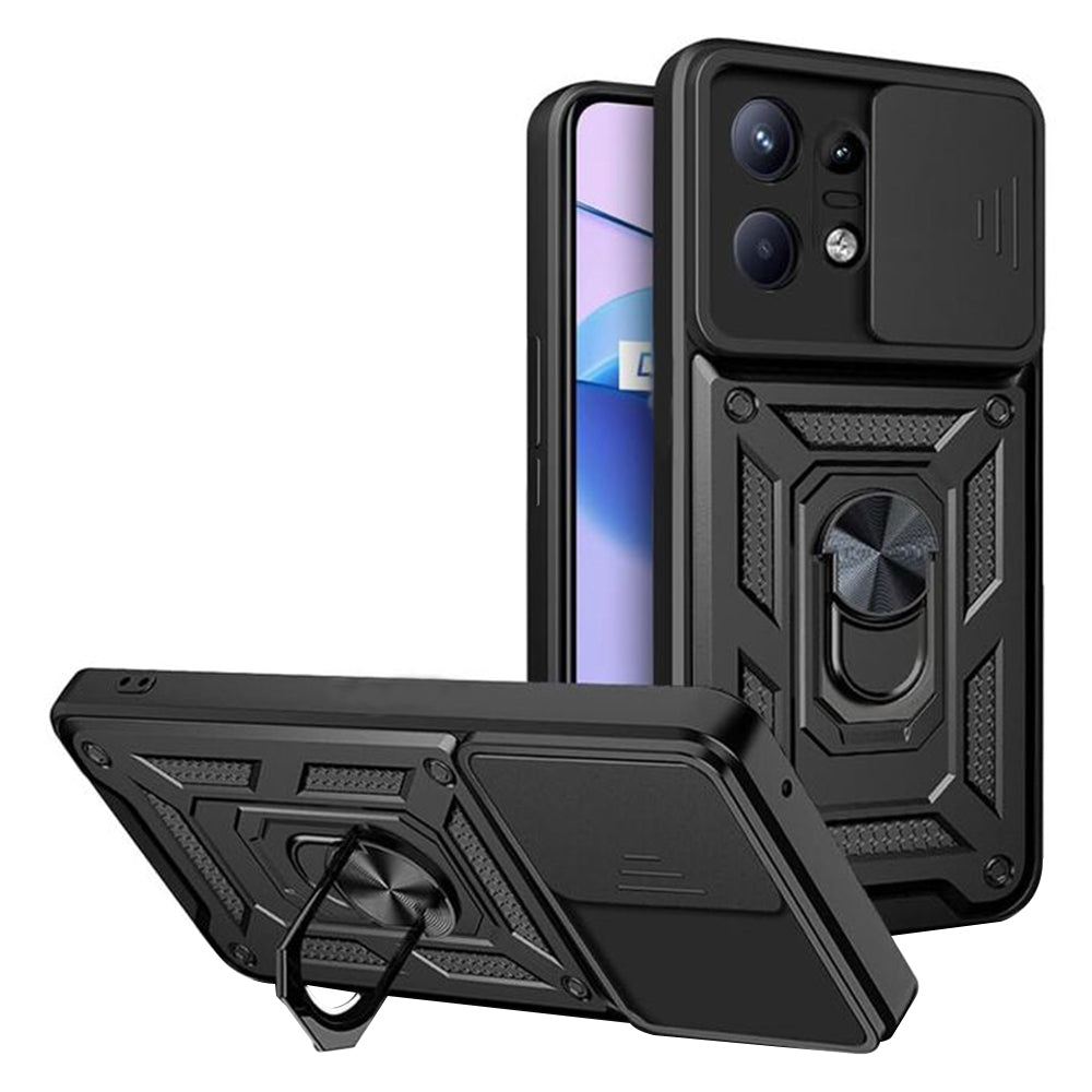 Hülle für Motorola Edge 50 Pro, Techsuit, CamShield, Schwarz