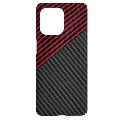 Hülle für Motorola Edge 50 Pro, Techsuit, Carbonite FiberShell, Schwarz Rot
