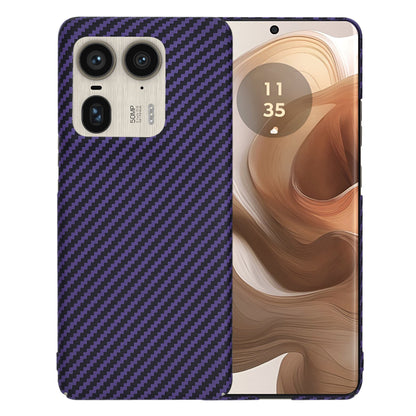 Hülle für Motorola Edge 50 Ultra, Techsuit, Carbonite FiberShell, Lila