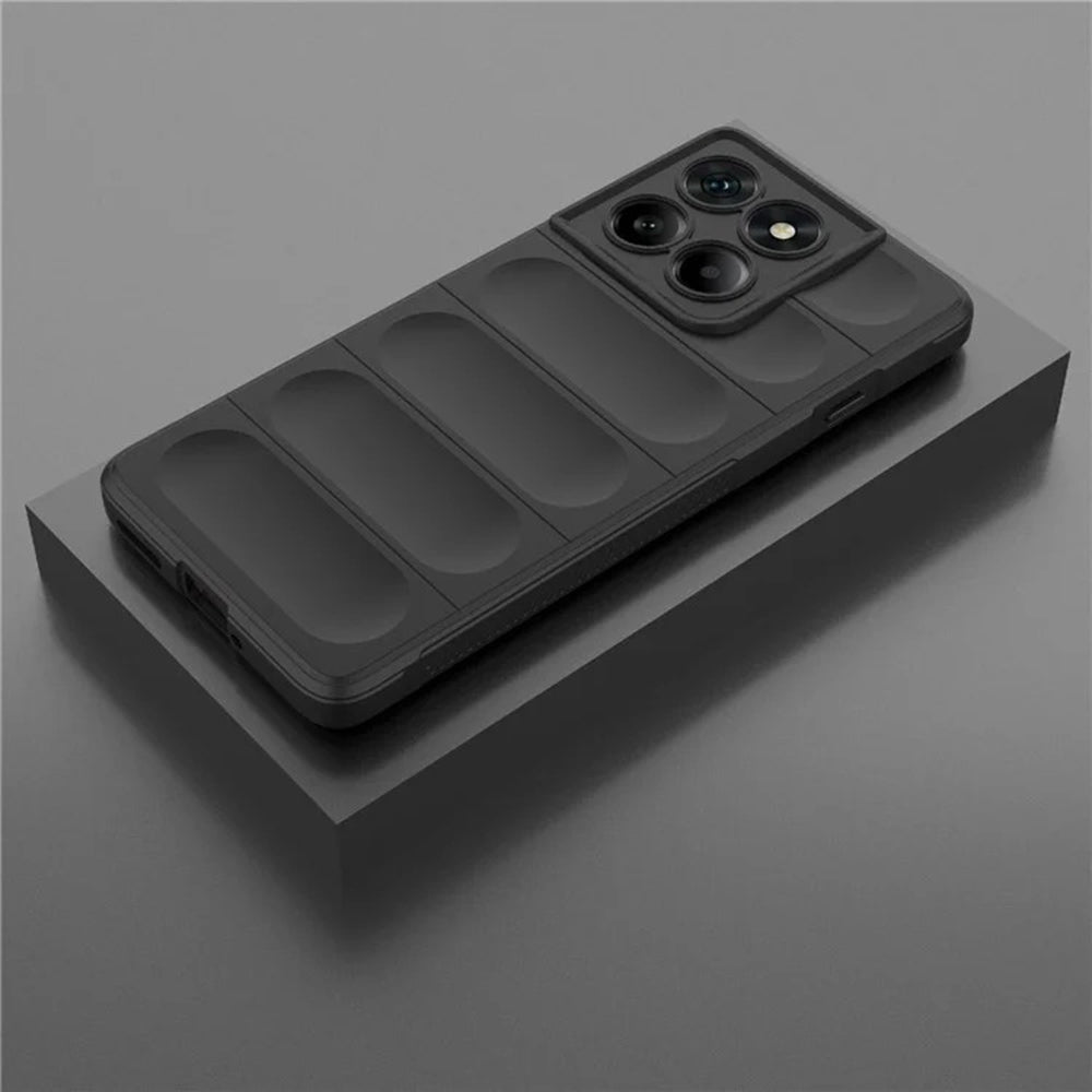 Hülle für Motorola Edge 60 Pro, Techsuit, Magic Shield, Schwarz