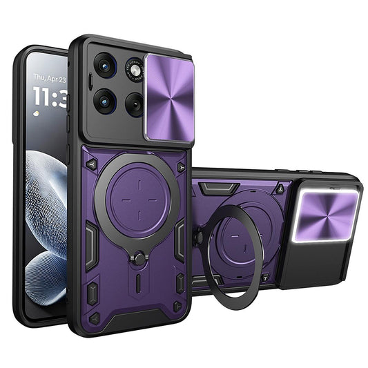 Hülle für Motorola Edge 70 Fusion, Techsuit, CamGuard Pro, Lila