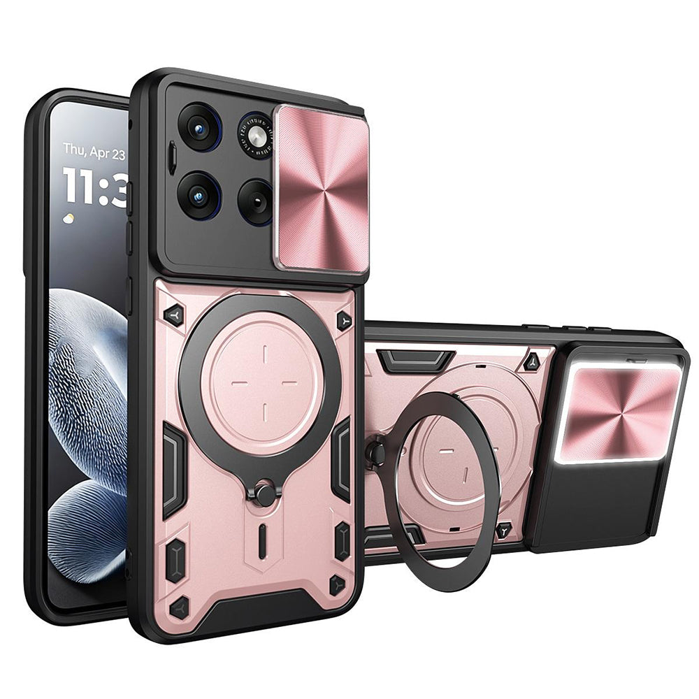Hülle für Motorola Edge 70 Fusion, Techsuit, CamGuard Pro, Roségold