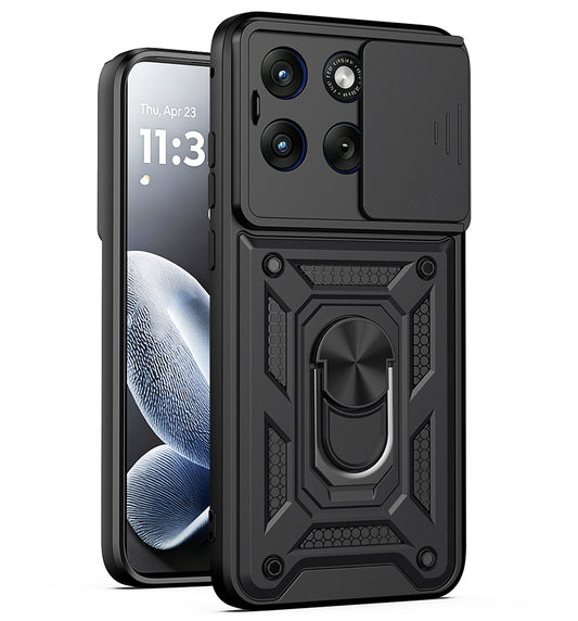 Case for Motorola Edge 70 Fusion, Techsuit, CamShield, Black