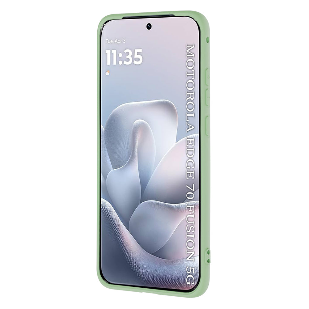 Hülle für Motorola Edge 70 Fusion, Techsuit, SoftFlex, Hellgrün