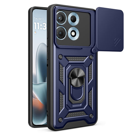 Hülle für Motorola Edge 70 Max, Techsuit, CamShield, Blau