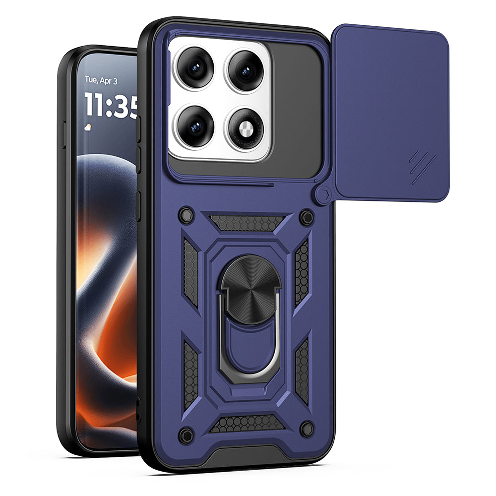 Hülle für Motorola Edge 70 Pro, Techsuit, CamShield, Blau