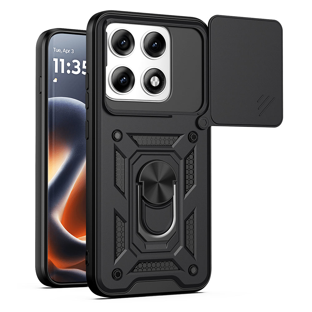 Hülle für Motorola Edge 70 Pro, Techsuit, CamShield, Schwarz