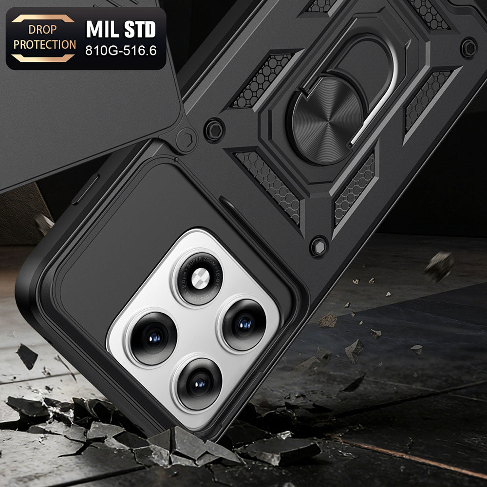 Hülle für Motorola Edge 70 Pro, Techsuit, CamShield, Schwarz