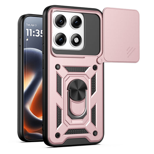 Hülle für Motorola Edge 70 Pro, Techsuit, CamShield, Roségold