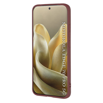Case for Motorola Edge 70 Pro, Techsuit, SoftFlex, Burgundy