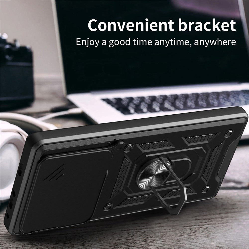 Hülle für Motorola Edge 70, Techsuit, CamShield, Schwarz