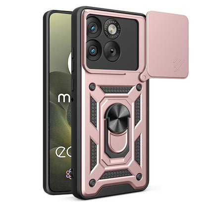 Case for Motorola Edge 70, Techsuit, CamShield, Rose Gold