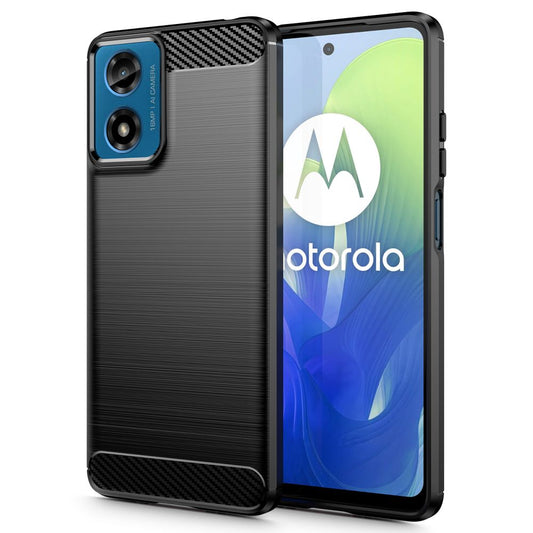 Gehäuse für Motorola Moto Moto G24 Power / G04 / G24 / E14, Tech-Protect, Carbon, Schwarz 