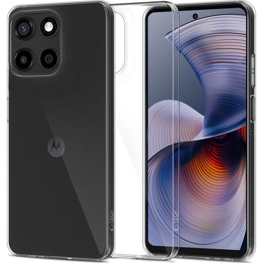 Hülle für Motorola Moto G56, Tech-Protect, Flexair, Transparent