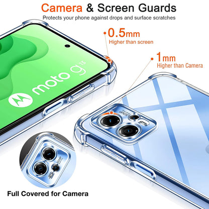 Hülle für Motorola Moto E15 / G05, Techsuit, stoßfest klar, transparent