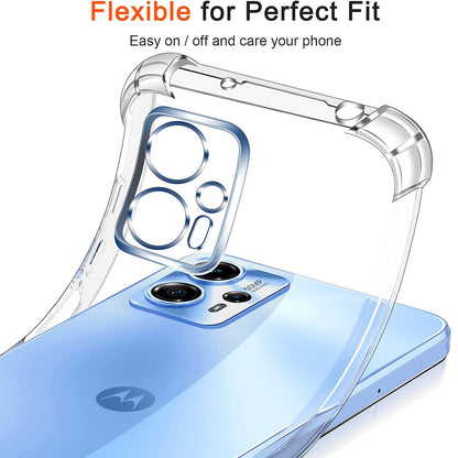 Hülle für Motorola Moto E15 / G05, Techsuit, stoßfest klar, transparent
