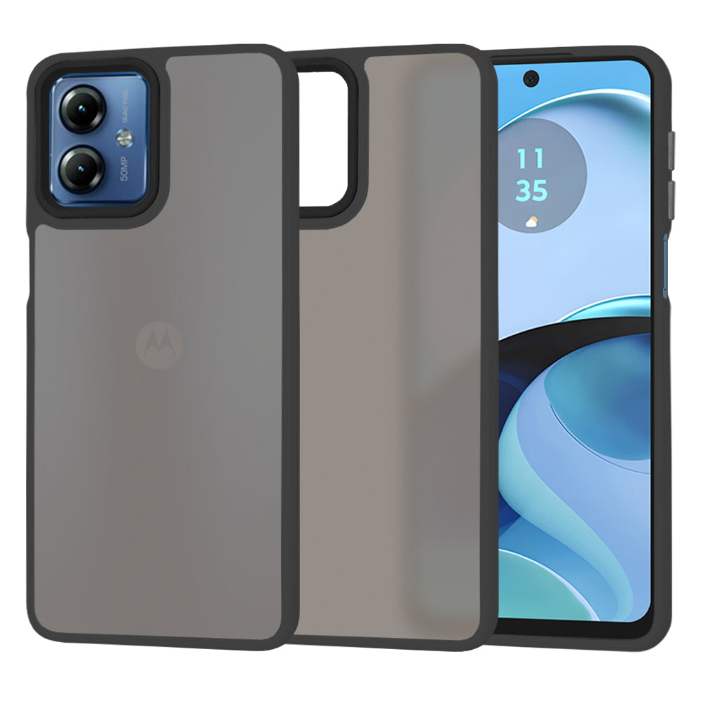 Hülle für Motorola Moto G14, Techsuit, HaloFrost, Schwarz