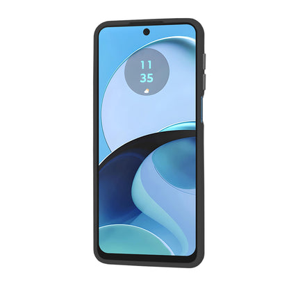 Hülle für Motorola Moto G14, Techsuit, HaloFrost, Schwarz