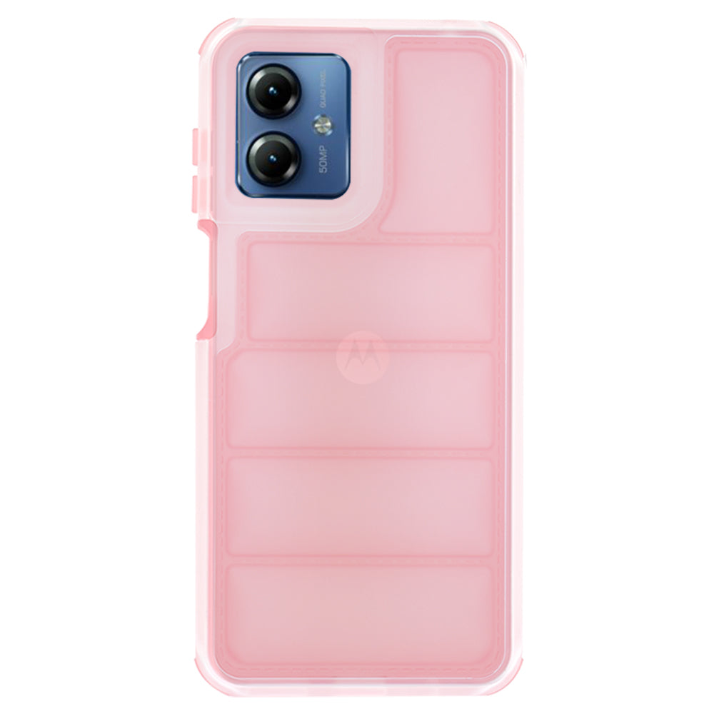 Hülle für Motorola Moto G14, Techsuit, Wave Shield, Rosa