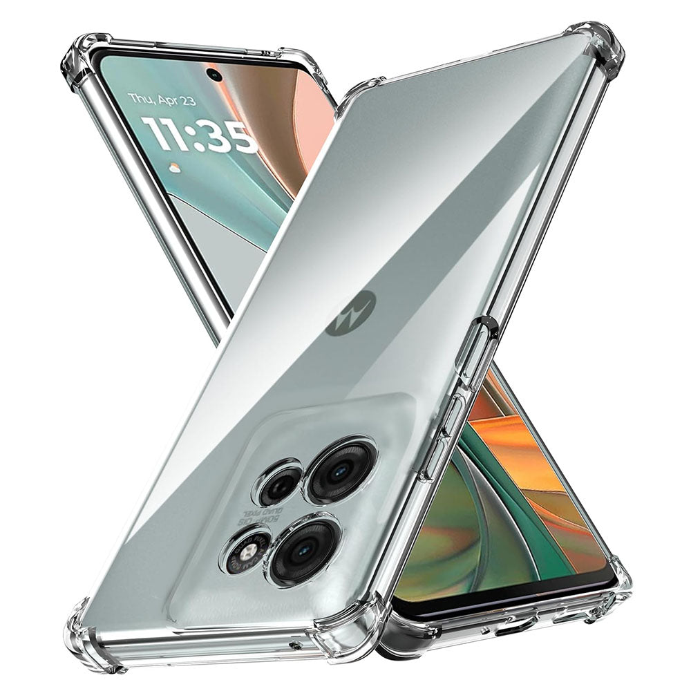Hülle für Motorola Moto G15 / G15 Power, Techsuit, stoßfest klar, transparent