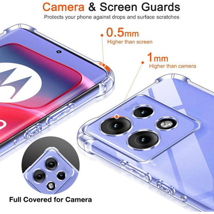 Hülle für Motorola Moto G15 / G15 Power, Techsuit, stoßfest klar, transparent