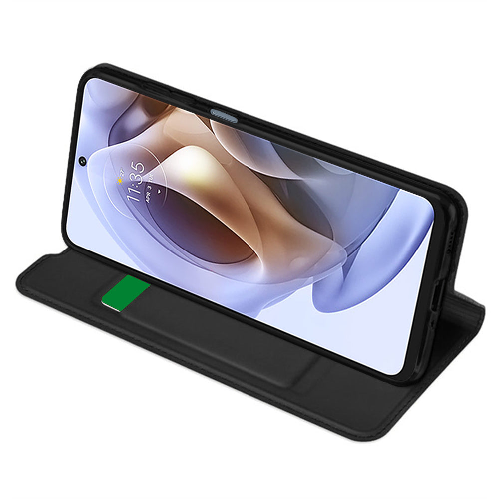 Hülle für Motorola Moto G31 / G41, Techsuit, Magskin Book, Schwarz