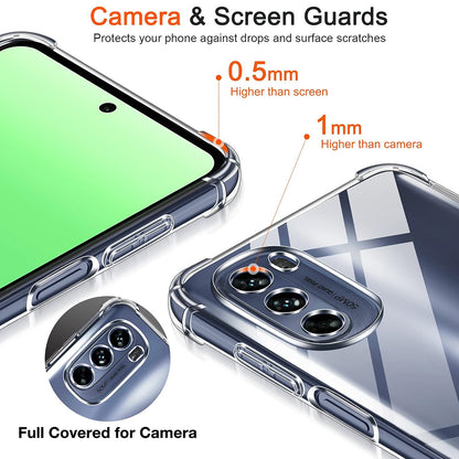 Hülle für Motorola Moto G31 / G41, Techsuit, stoßfest klar, transparent