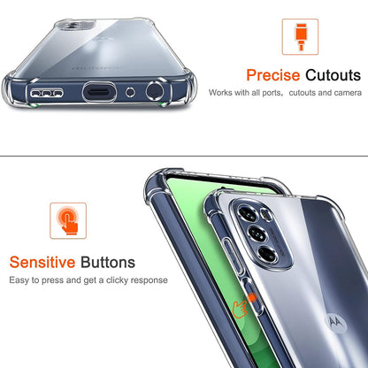 Hülle für Motorola Moto G31 / G41, Techsuit, stoßfest klar, transparent