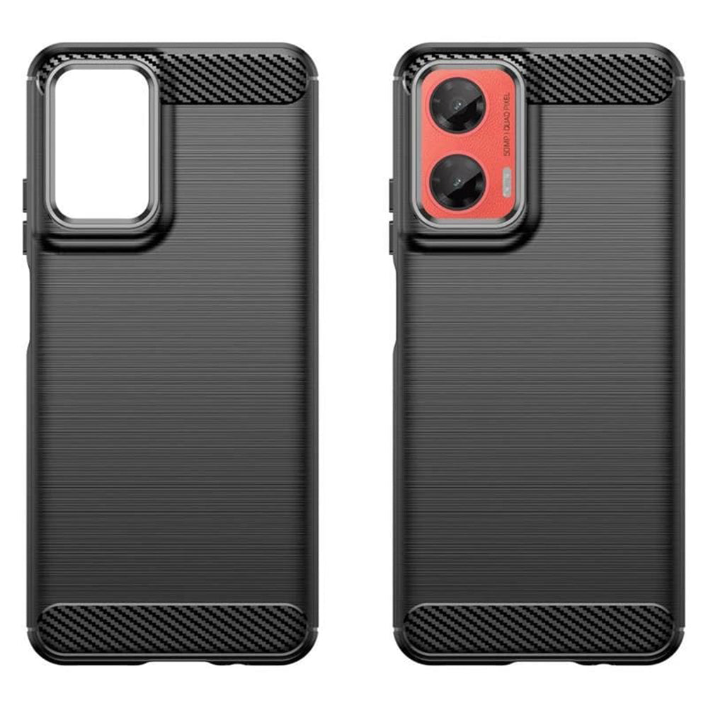 Hülle für Motorola Moto G35, Techsuit, Carbon, Blau