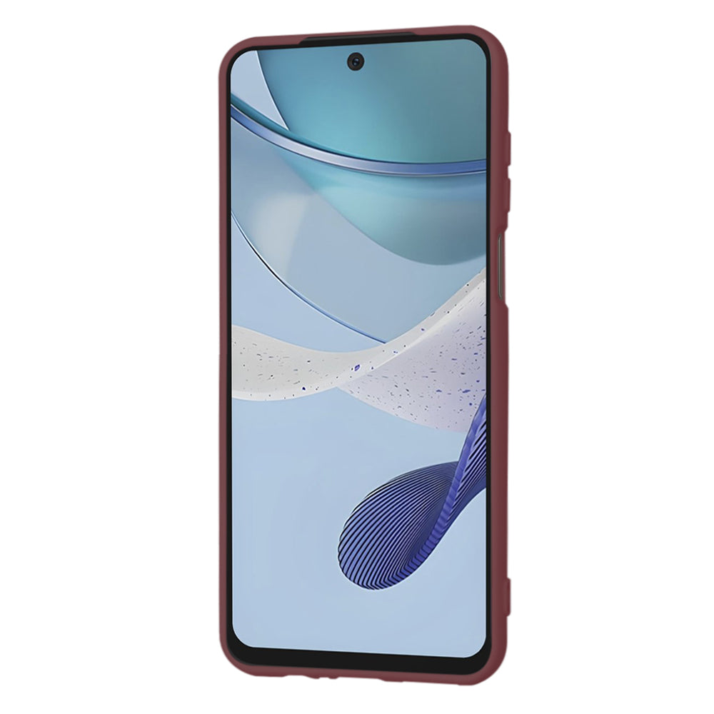 Hülle für Motorola Moto G53, Techsuit, SoftFlex, Weinrot