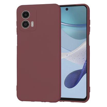 Hülle für Motorola Moto G53, Techsuit, SoftFlex, Weinrot