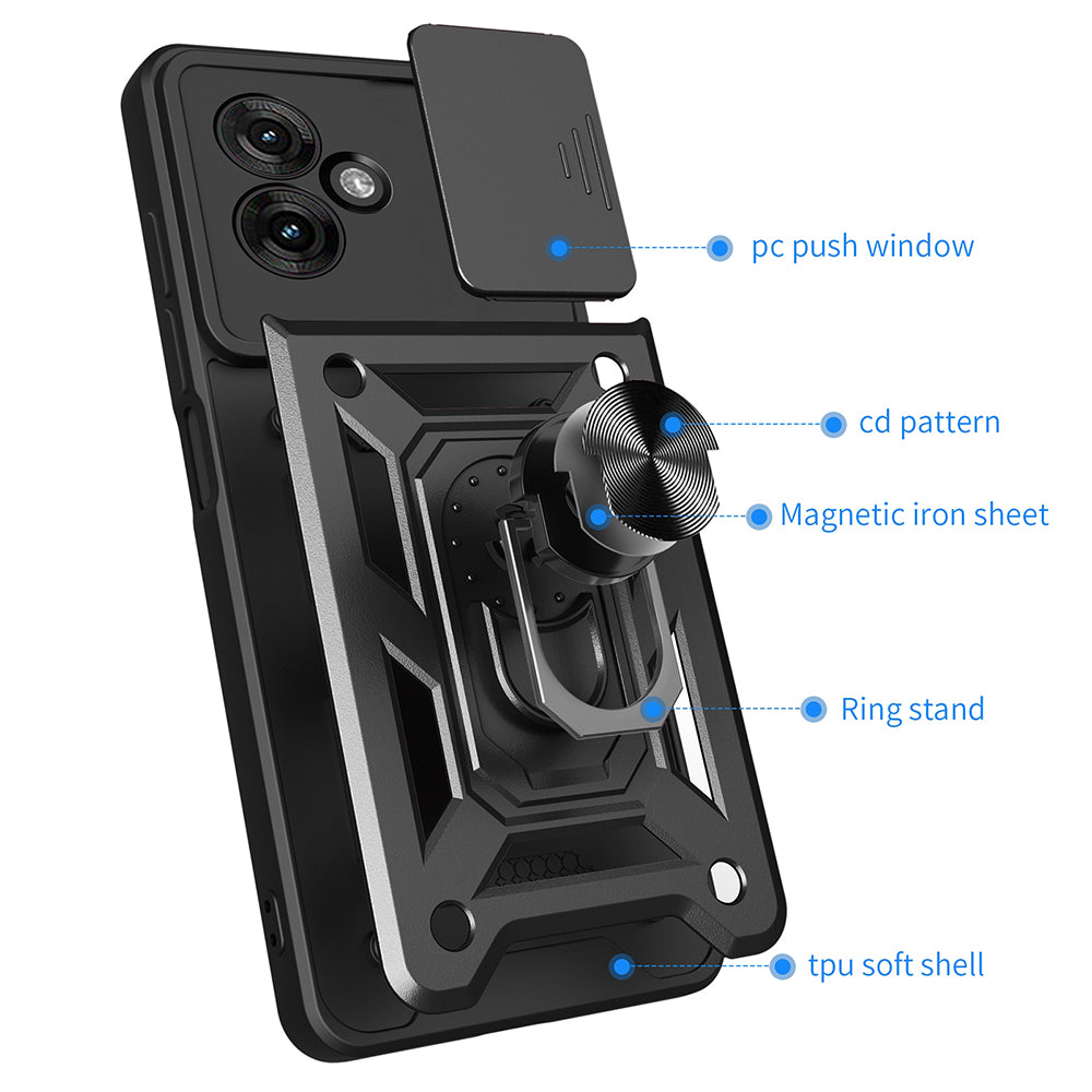 Hülle für Motorola Moto G55, Techsuit, CamShield, Rosa