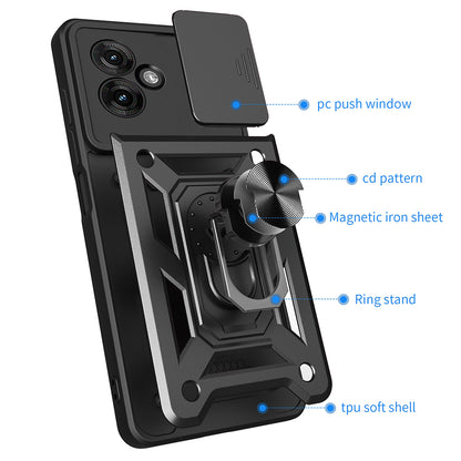 Hülle für Motorola Moto G55, Techsuit, CamShield, Rosa