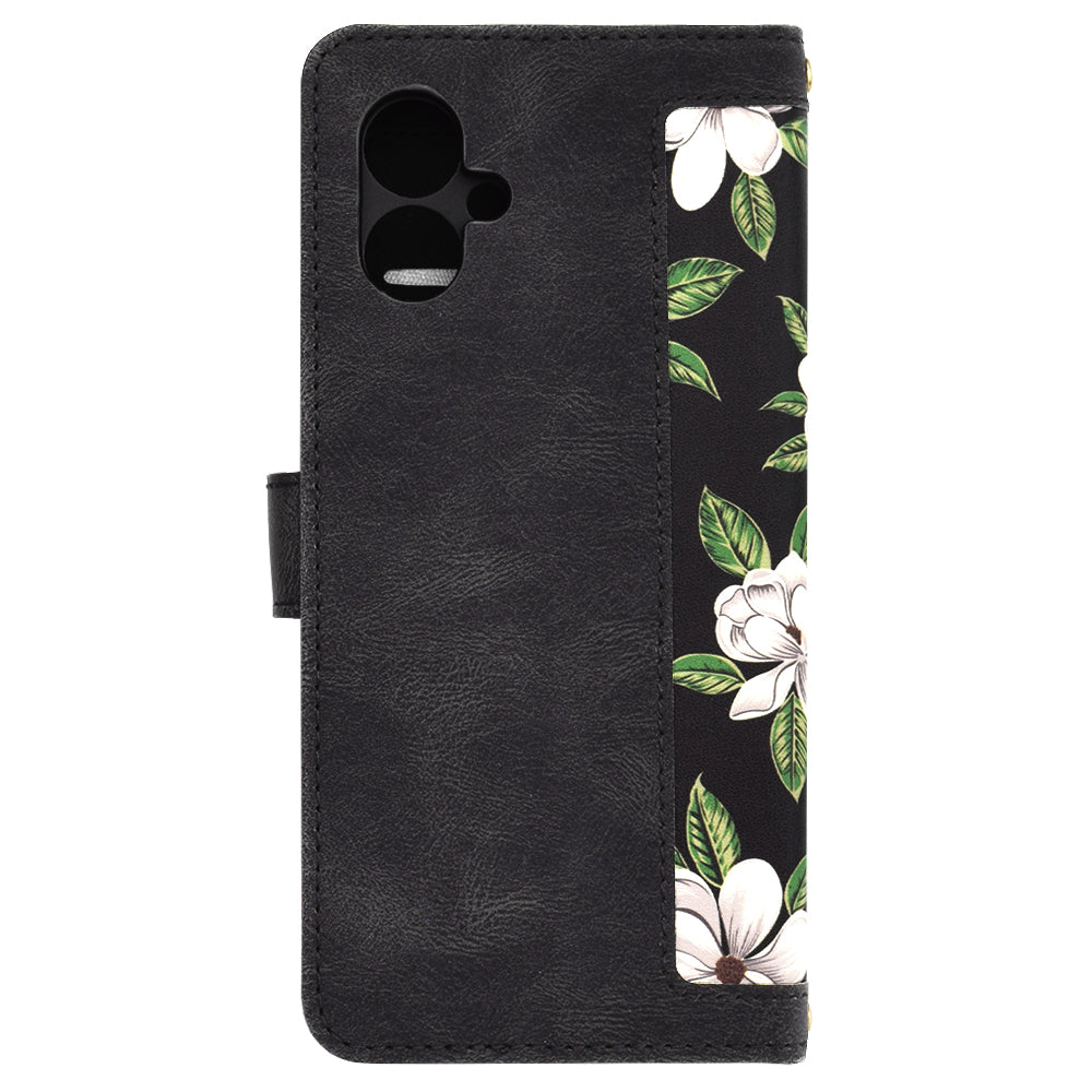 Hülle für Motorola Moto G55, Techsuit, FlipCraft, Schwarz