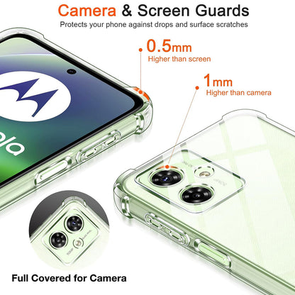 Hülle für Motorola Moto G55, Techsuit, stoßfest klar, transparent