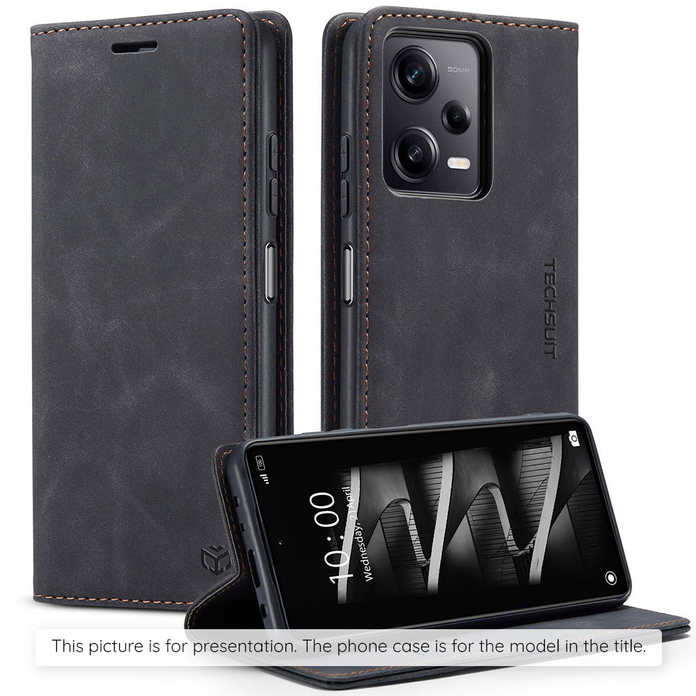 Hülle für Motorola Moto G56, Techsuit, Confy, Schwarz