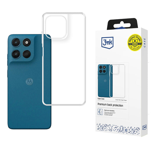 Hülle für Motorola Moto G57 Power, 3MK, Klar, Transparent