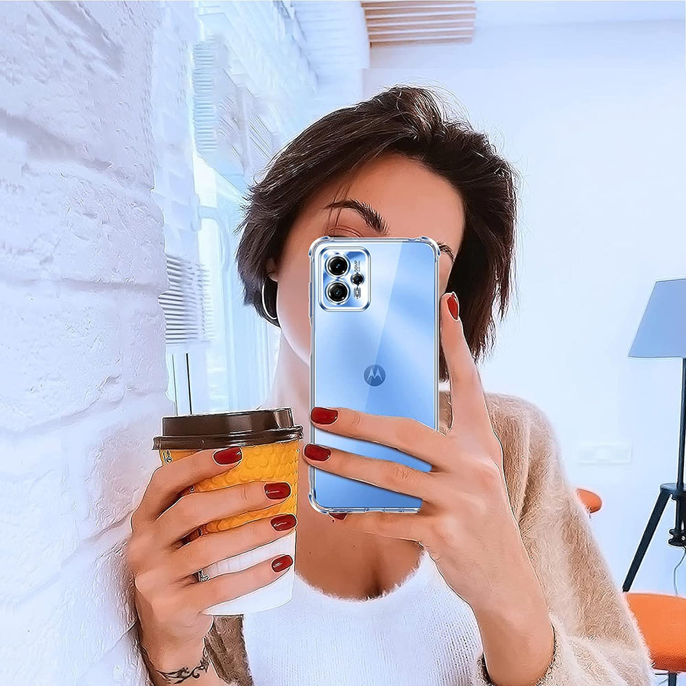Hülle für Motorola Moto G62 5G, Techsuit, stoßfest klar, transparent