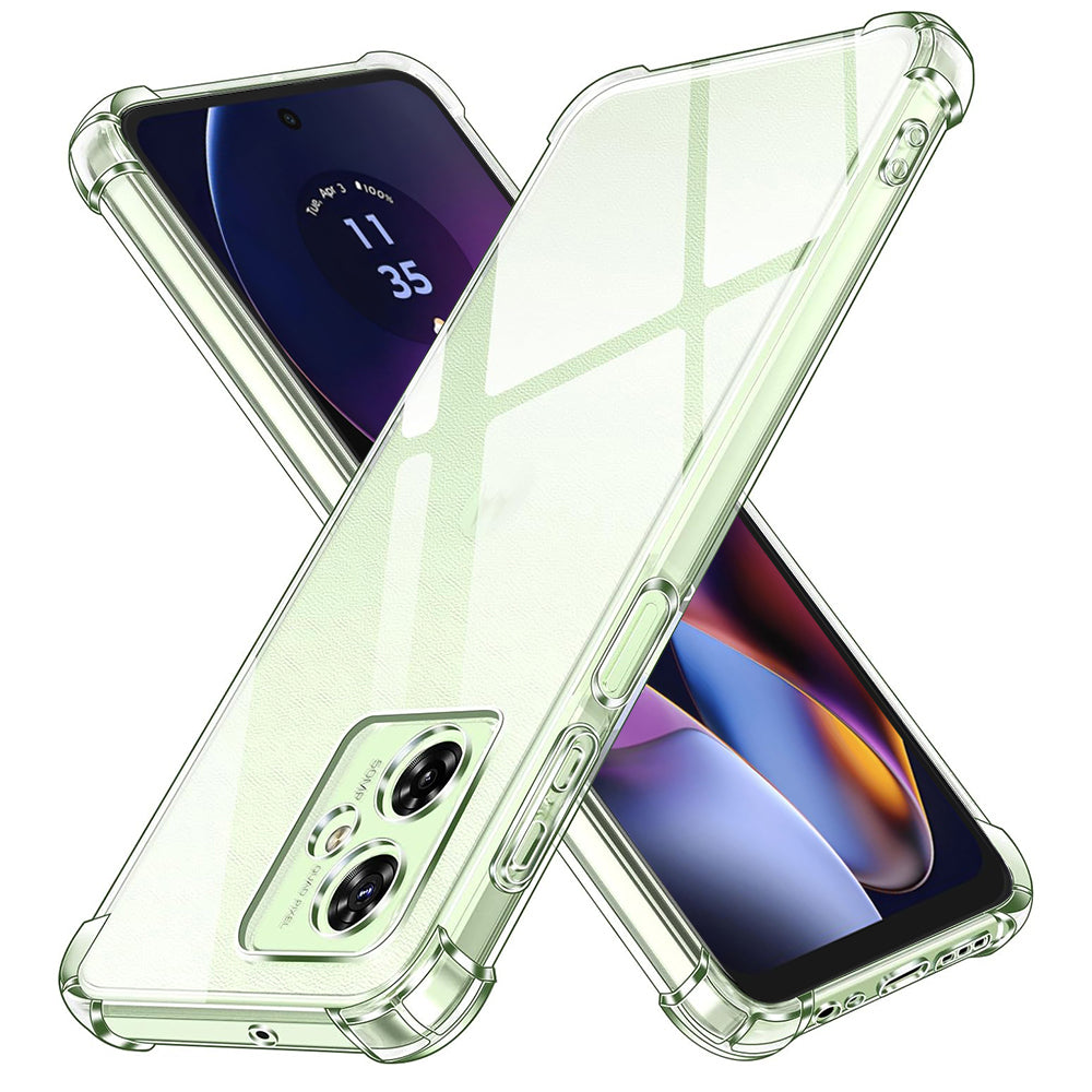 Hülle für Motorola Moto G64 / G54 Power Edition, Techsuit, stoßfest klar, transparent