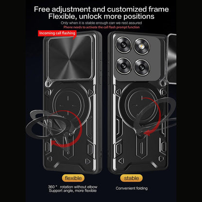 Hülle für Motorola Moto G67 Power / G57 Power, Techsuit, CamGuard Pro, Schwarz