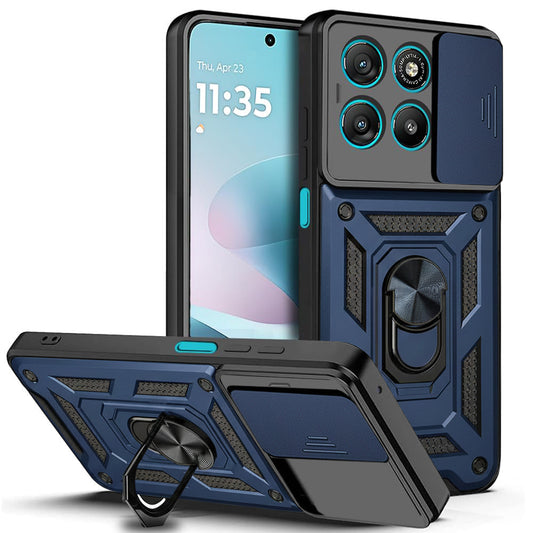 Hülle für Motorola Moto G67 Power / G57 Power, Techsuit, CamShield, Blau