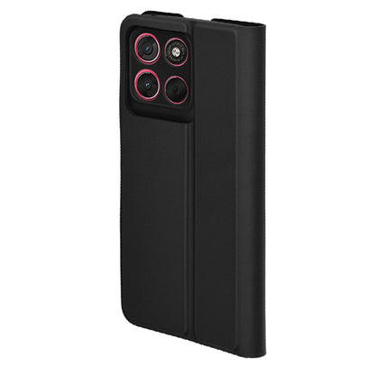 Hülle für Motorola Moto G67 Power / G57 Power, Techsuit, Magskin Book, Schwarz