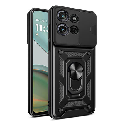 Hülle für Motorola Moto G75, Techsuit, CamShield, Schwarz