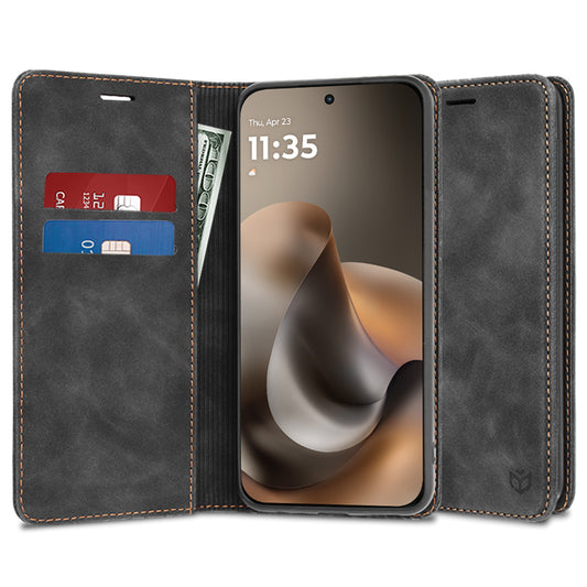 Hülle für Motorola Moto G77 / G67, Techsuit, Confy, Schwarz