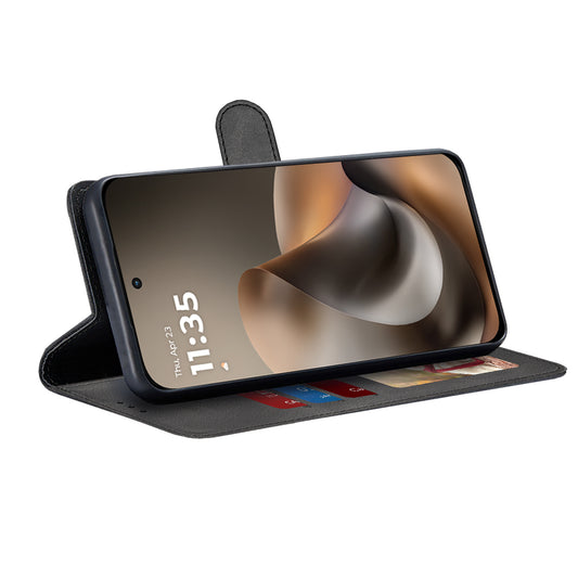 Hülle für Motorola Moto G77 / G67, Techsuit, Diary Book, Schwarz